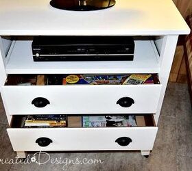 turning a vintage dresser into a tv stand, how to, painted furniture, repurposing upcycling