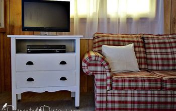  Transforme uma cômoda velha em um suporte de TV