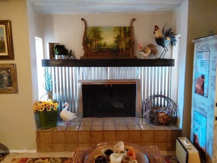 q should i distress my fireplace or leave it, fireplaces mantels, home decor, home decor dilemma