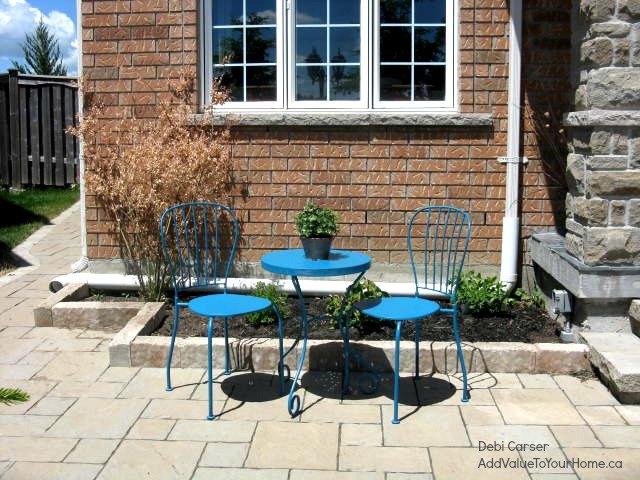 what does your patio set say fresh or tired , how to, outdoor furniture, outdoor living, painted furniture