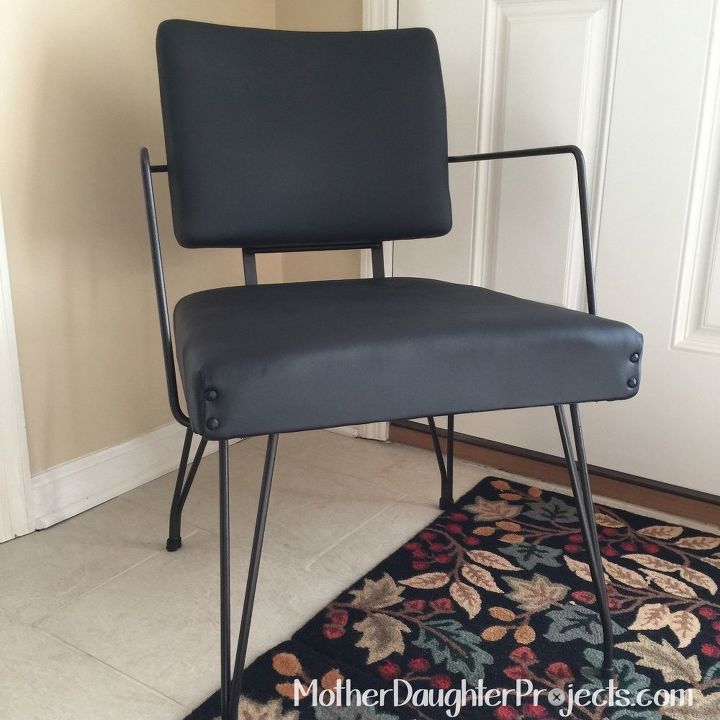 chair makeover with vinyl spray paint, painted furniture, painting