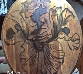 iris beauty hand stained makeover, how to, painted furniture