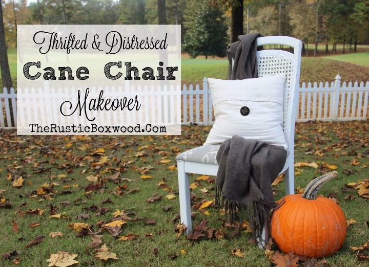 diy thrifted and distressed cane chair makeover, how to, painted furniture, reupholstoring, reupholster