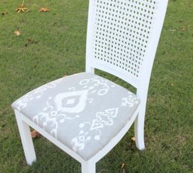 diy thrifted and distressed cane chair makeover, how to, painted furniture, reupholstoring, reupholster