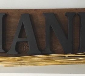 thanks barn wood sign, crafts, how to, painted furniture