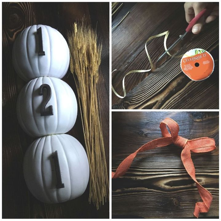 stackable pumpkin address door hanger, crafts, doors, seasonal holiday decor