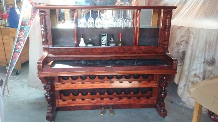 How to Repurpose a Piano Into a Bar/Drinks Cabinet | Hometalk