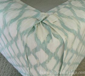 diy bedskirt is super simple cheap adjusts to bed height, bedroom ideas, crafts, how to, Corners look like this