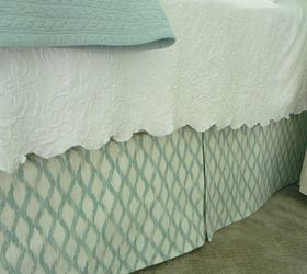 diy bedskirt is super simple cheap adjusts to bed height, bedroom ideas, crafts, how to, The finished product
