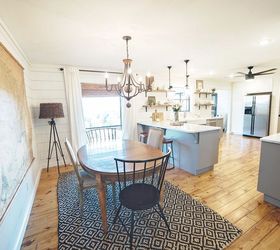 1970 s kitchen gets a modern farmhouse makeover , home improvement, kitchen cabinets, kitchen design, large home improvement projects