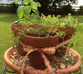 how to make a simple herb vignette, container gardening, gardening, how to