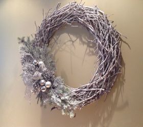 winter twig wreath, crafts, wreaths