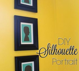 diy silhouette portraits, crafts, how to, wall decor