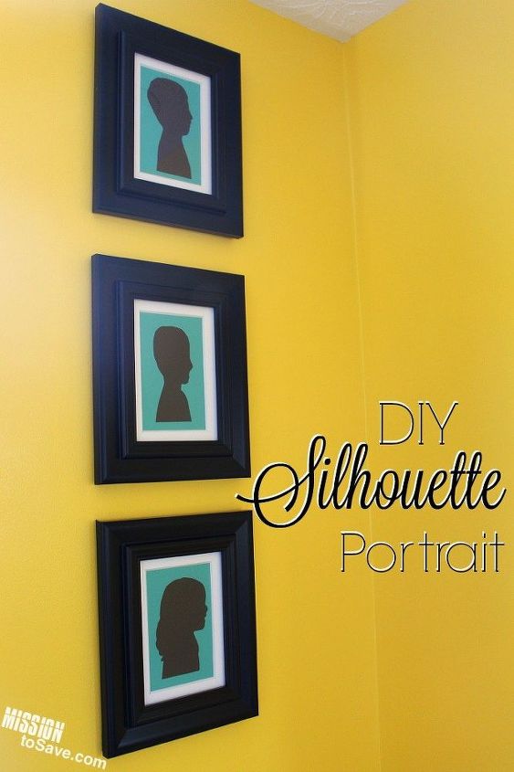 diy silhouette portraits, crafts, how to, wall decor