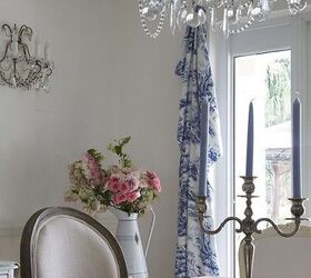 hot decorating trends in blue and white, home decor, window treatments