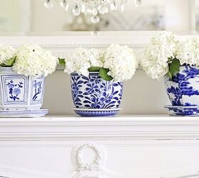 hot decorating trends in blue and white, home decor, window treatments