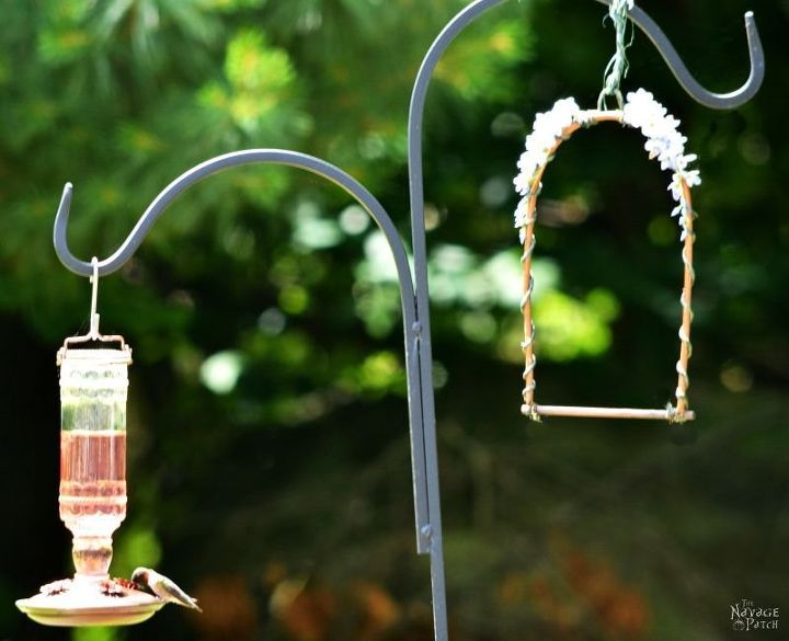 diy hummingbird perch, animals, crafts, gardening, outdoor living, pets animals