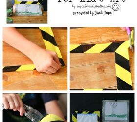 duck tape frames kid s art gallery wall, crafts, how to