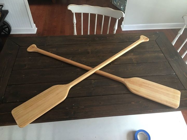 How To Turn Walmart Oars Into Nautical Wall Art Hometalk