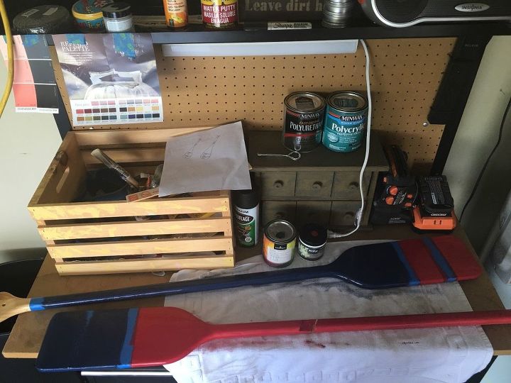Ingeniously Beautiful Wood Metal Oar - Walmart.com ... How to Turn Walmart Oars into Nautical Wall Art | Hometalk