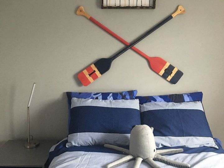 How To Turn Walmart Oars Into Nautical Wall Art Hometalk