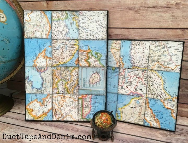 collage artistico de mapas del mundo