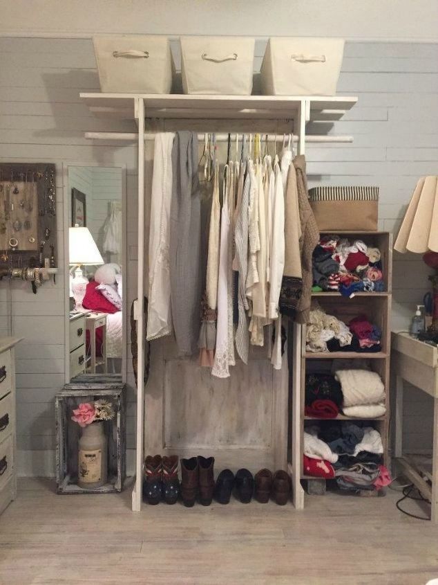 15 brilliant ways to upcycle old doors, Give yourself a new clothes closet