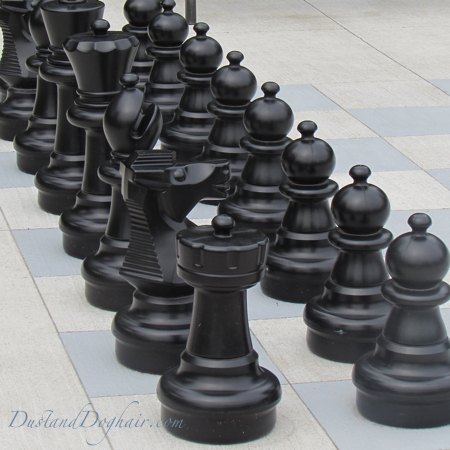 outdoor chess on any budget, concrete masonry, crafts, outdoor living, painting
