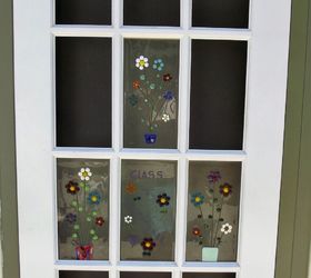 new jobs for a pair of french doors, crafts, doors, A closer look at the fused glass panels