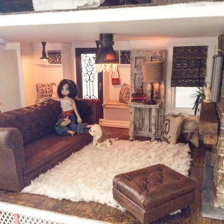miniature dollhouse leather couch tutorial