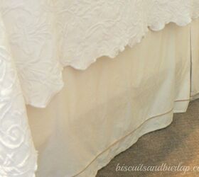 diy bedskirt is super simple cheap adjusts to bed height, bedroom ideas, crafts, how to