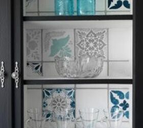 upcycled glass cabinet, kitchen cabinets, kitchen design, painted furniture, repurposing upcycling