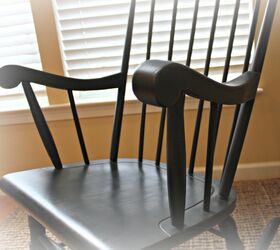 rocking chair with damaged finish gets a new look, home decor id, how to, painted furniture