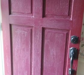 pintura a la tiza en esta puerta de entrada