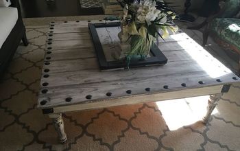 Coffee Table Made From Leftover Fence Boards