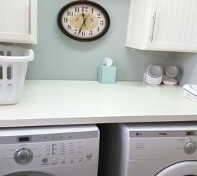 laundry diy makeover, how to, laundry rooms, painting, shelving ideas, tiling