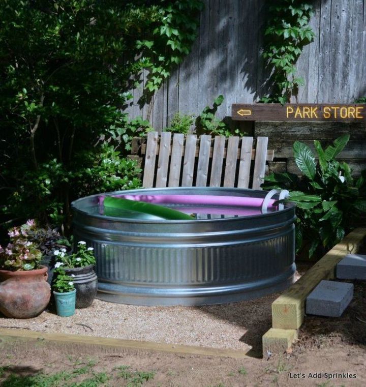 s you still have time to get the backyard oasis of your dreams, outdoor furniture, outdoor living, Cool off with your own stock tank pool