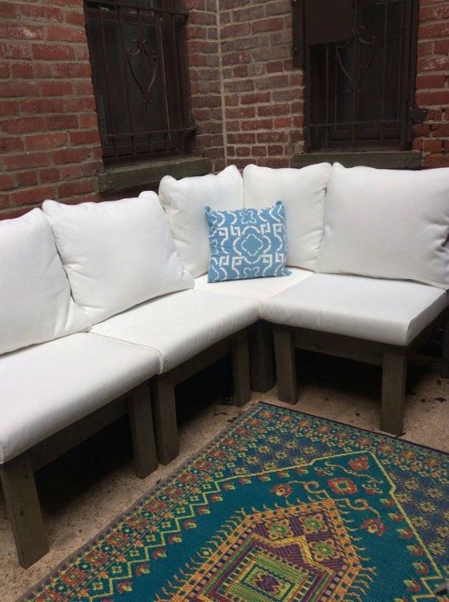 s you still have time to get the backyard oasis of your dreams, outdoor furniture, outdoor living, Build your own outdoor sectional