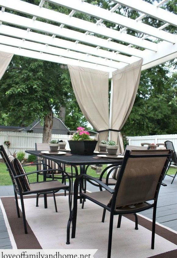 s you still have time to get the backyard oasis of your dreams, outdoor furniture, outdoor living, Add a pergola for some shade