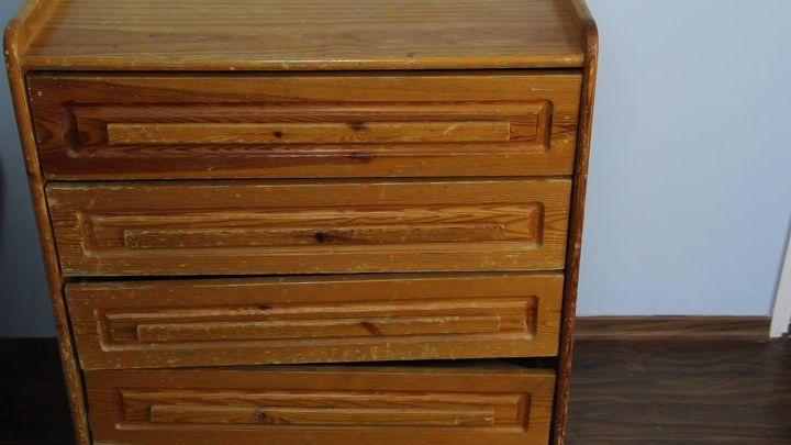 add storage drawers under your bed, Here s the old dresser It s definitely time for an upcycle