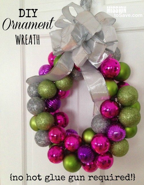 easy ornament wreath for christmas, christmas decorations, crafts, how to, seasonal holiday decor, wreaths
