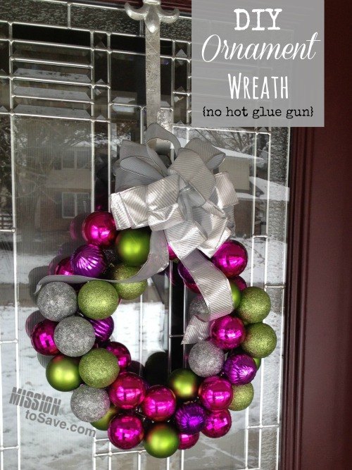 easy ornament wreath for christmas, christmas decorations, crafts, how to, seasonal holiday decor, wreaths