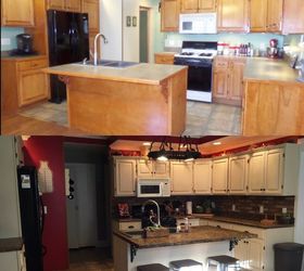 how to renovate your kitchen for under 600, chalk paint, countertops, how to, kitchen backsplash, kitchen cabinets, kitchen design, painting