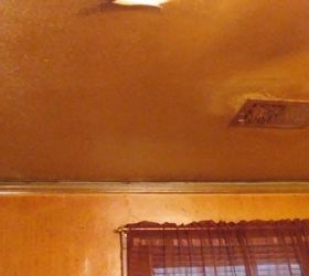 q how can i repair falling sheet rock ceilings , home maintenance repairs, minor home repair, Condensation No roof vent