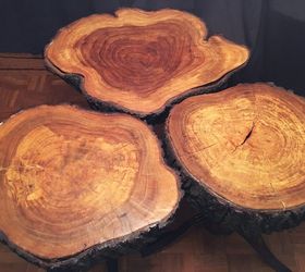 tree trunk dining room tables