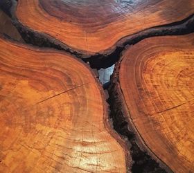 tree trunk dining room tables