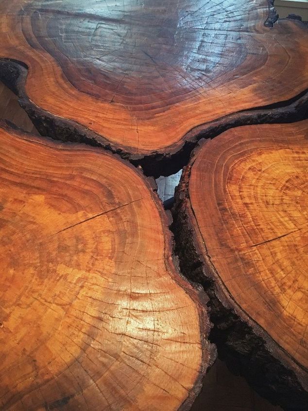 tree trunk dining room tables