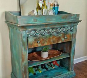 changing table to rolling beverage cart , chalk paint, painted furniture, painting, repurposing upcycling