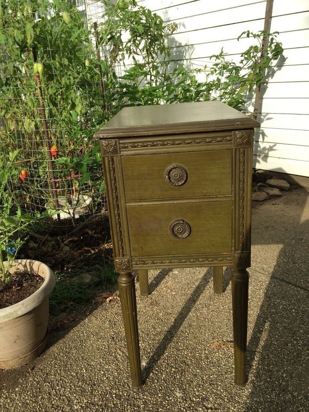 cleaning smelly smokey furniture, One of the pieces from the 1940 s smelly bedroom set