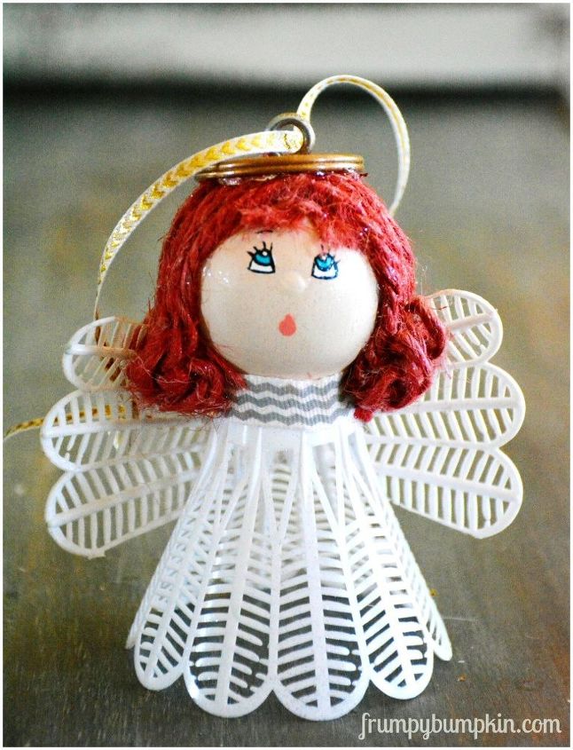 diy angel birdie ornaments